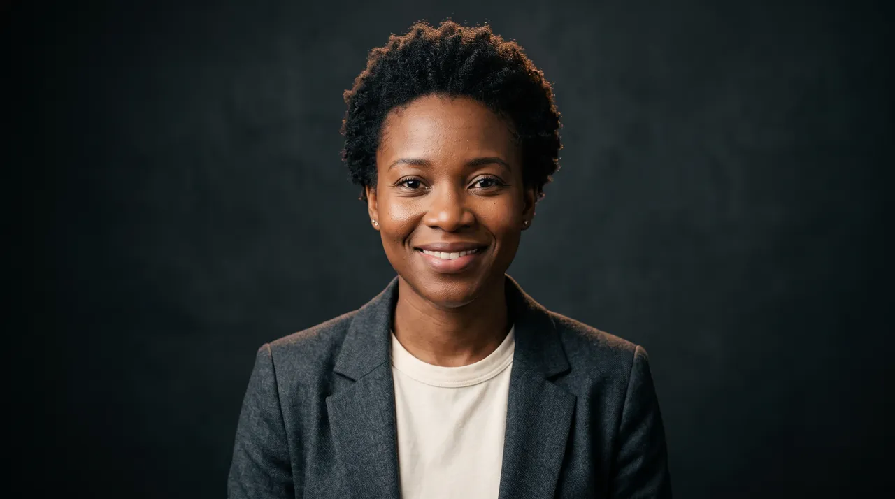 Portrait of Mara, an AI-generated presenter